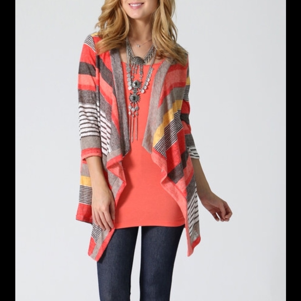 Striped Multicolor Women's Cardigan